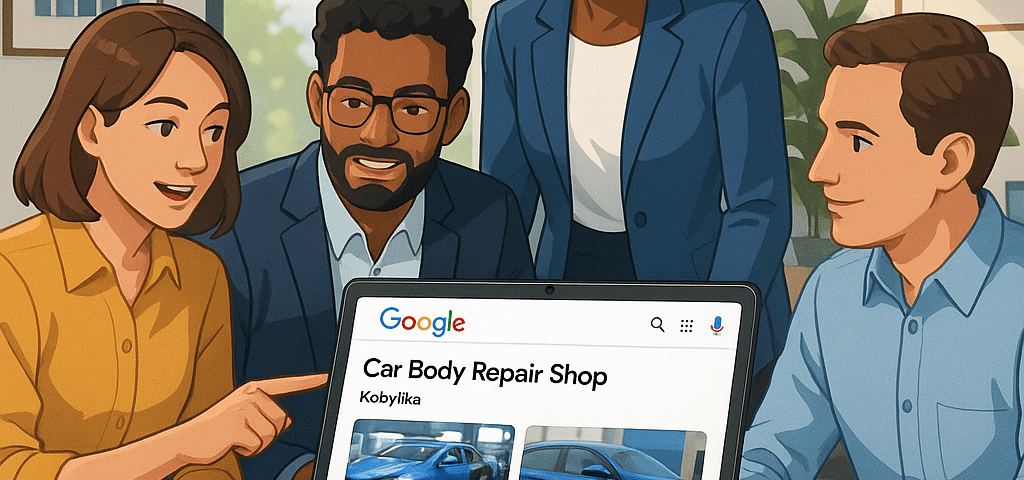 Studium przypadku: Optymalizacja wizytówki Google blacharza z Kobyłki