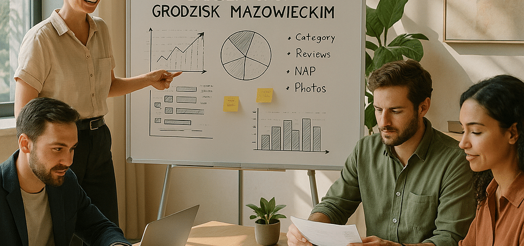 Analiza: Pozycjonowanie wizytówki Google barbera w Grodzisku Mazowieckim