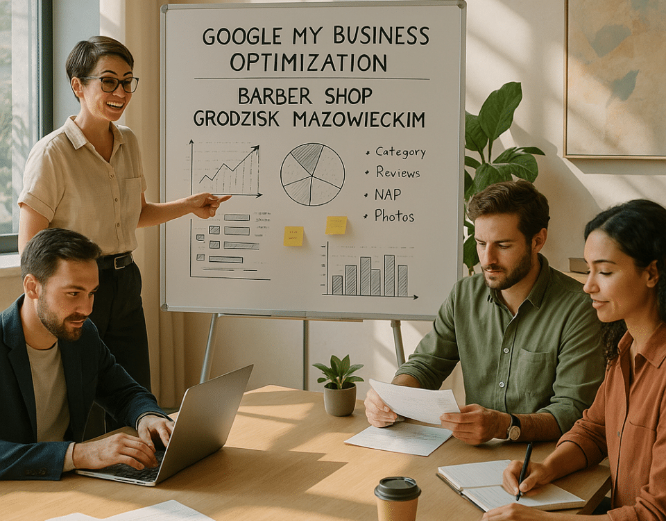 Analiza: Pozycjonowanie wizytówki Google barbera w Grodzisku Mazowieckim