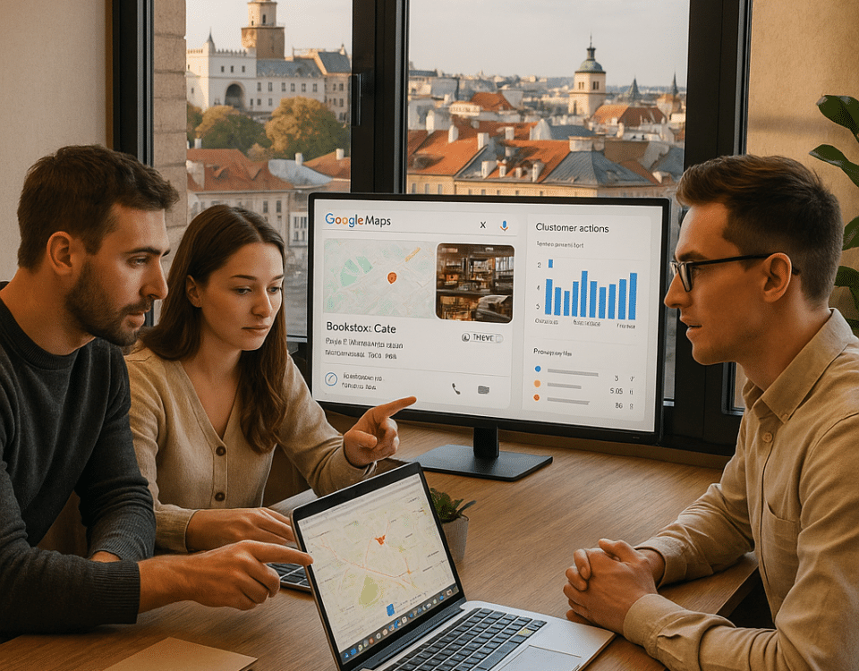 Jak promować wizytówkę Google dla kawiarni z książkami na Krakowskim Przedmieściu