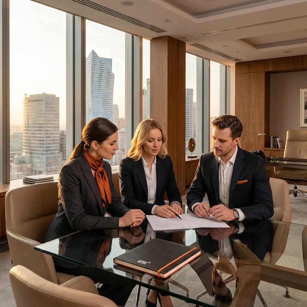 Zespół ekspertów VIP planujący strategię